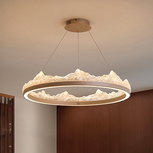 Mountain-themed chandelier