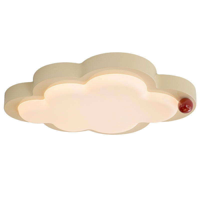   Cloud shape ceiling light white background image