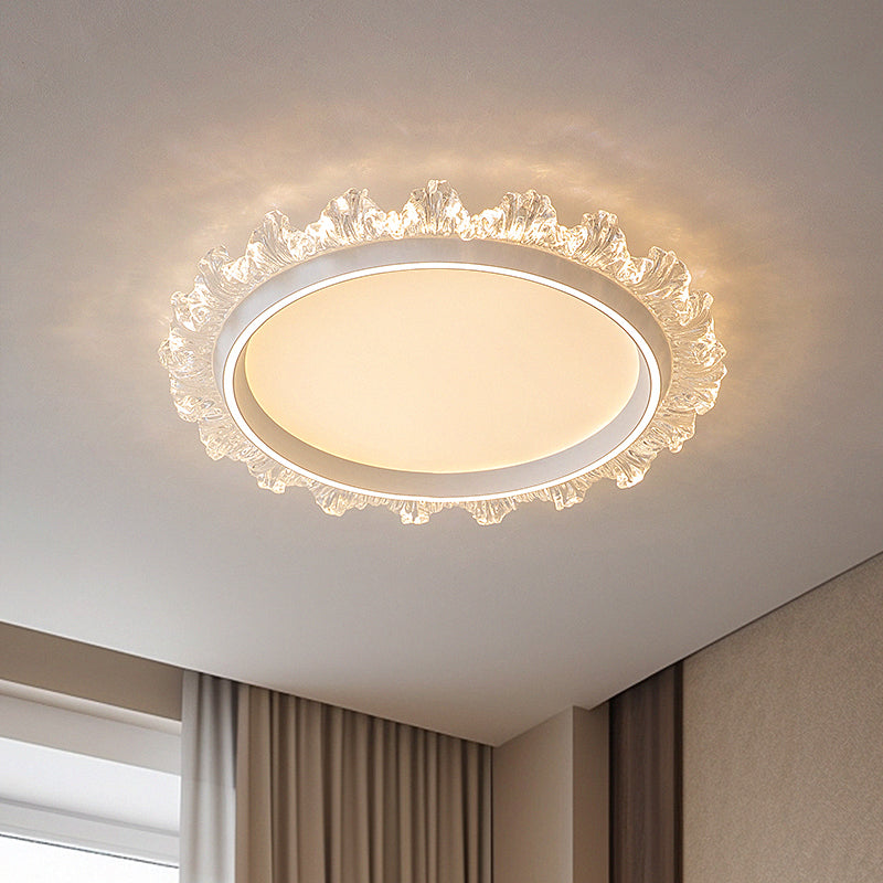 Sunburst ceiling light fixture