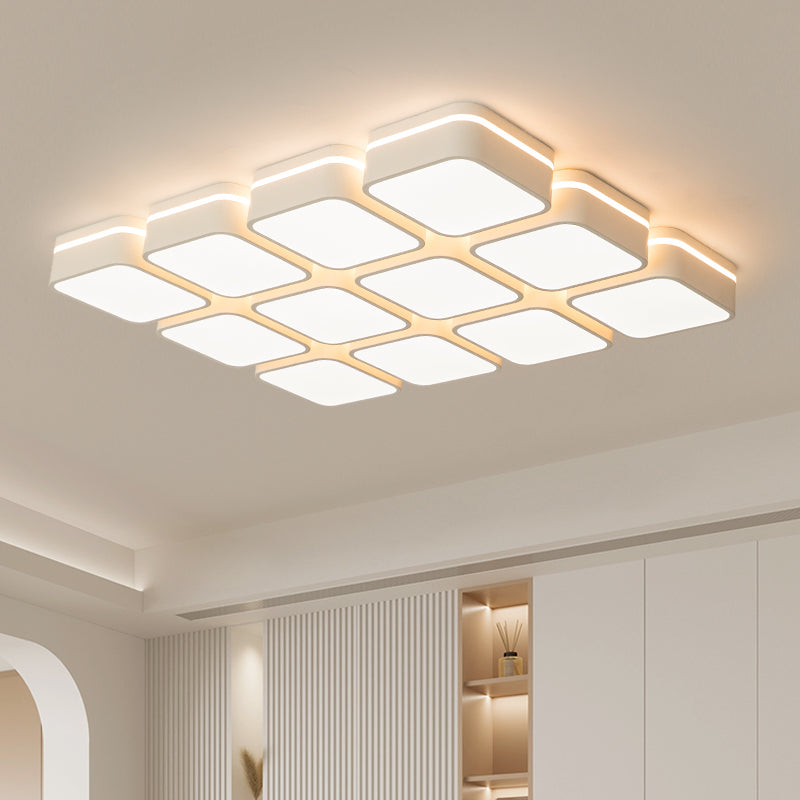 Modern geometric ceiling light