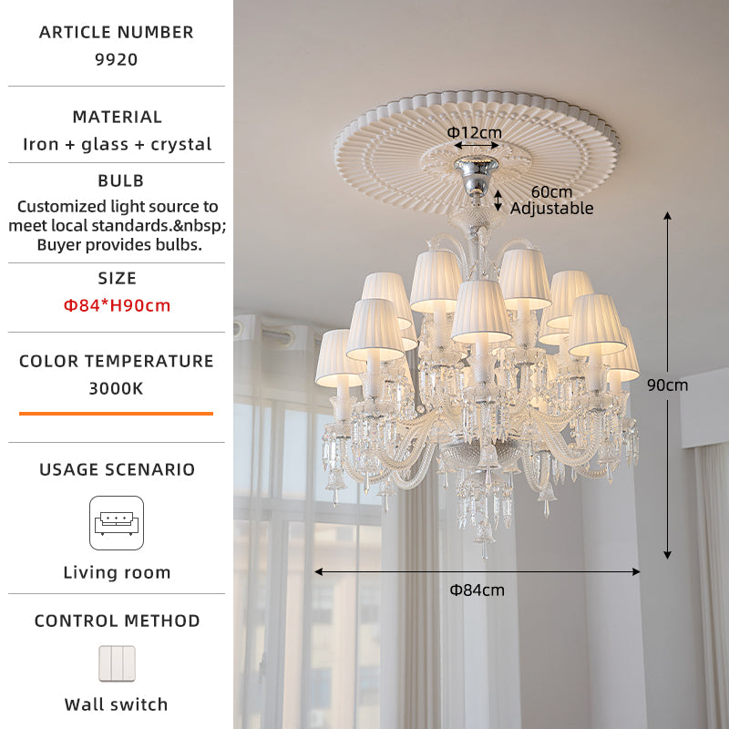 French Crystal Chandelier 84cm size