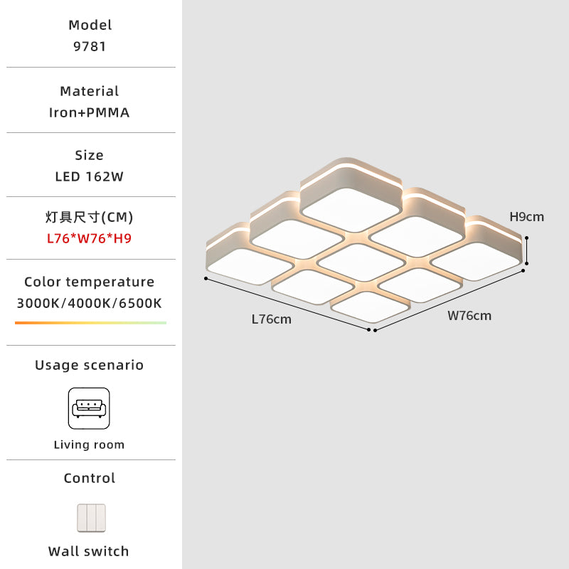 76cm square ceiling light