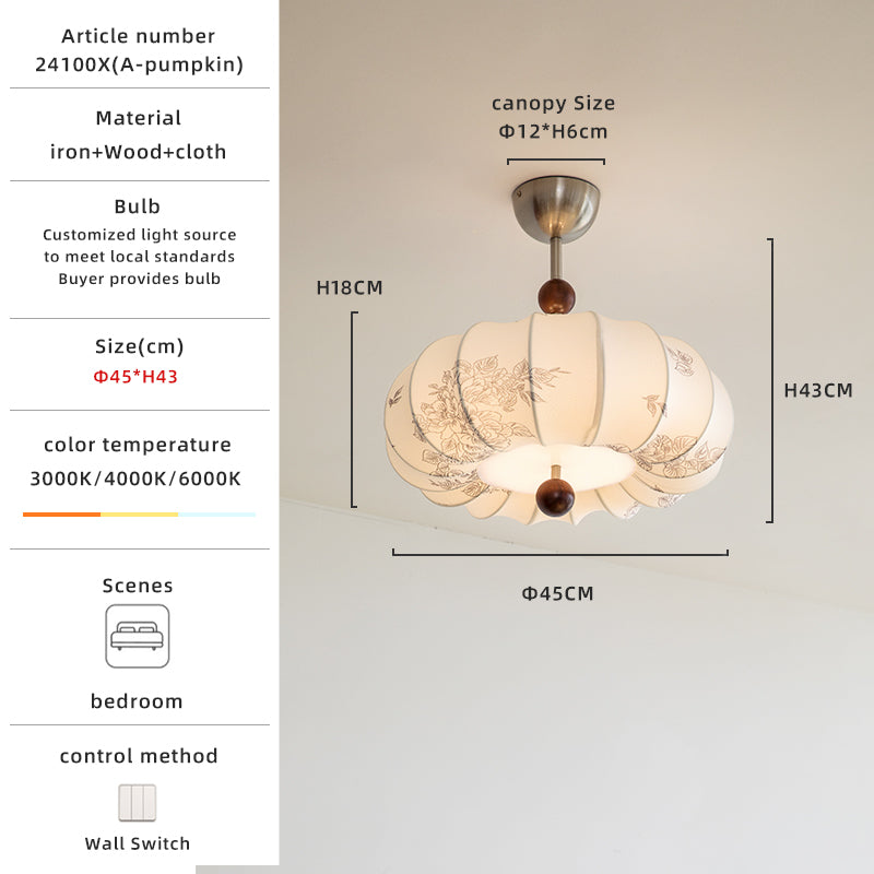 Lantern shaped light size