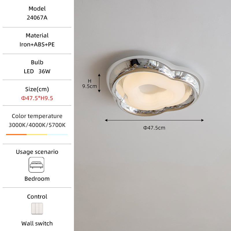 Wavy iron and ABS ceiling light specifications