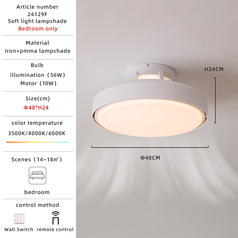 Bladeless Design Modern White LED Ceiling Fan no.24129