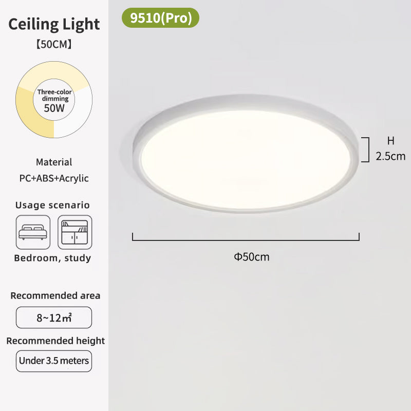 Modern 16" Round White LED Ceiling Light no.9510