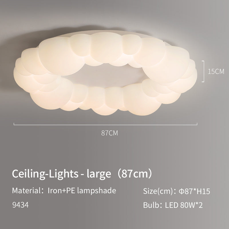 Cream White Cloud Shape LED Ceiling Light no.9434