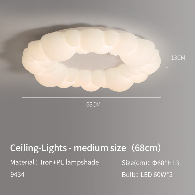 Cream White Cloud Shape LED Ceiling Light no.9434