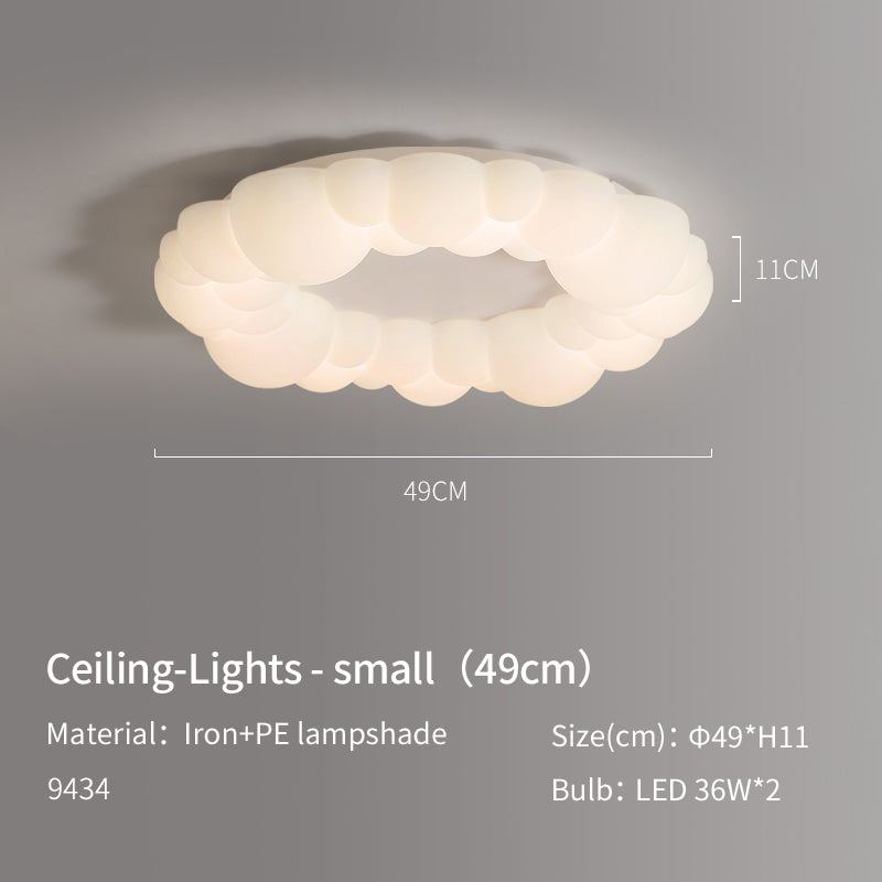 Cream White Cloud Shape LED Ceiling Light no.9434