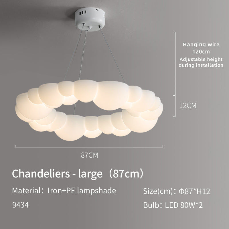 Cream White Cloud Shape LED Ceiling Light no.9434