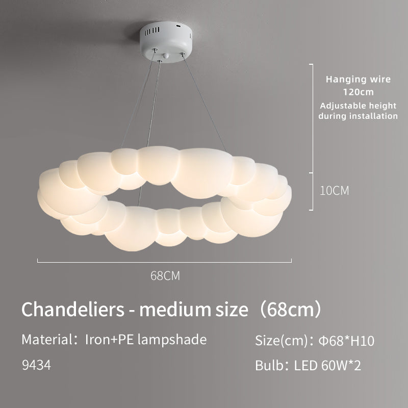 Cream White Cloud Shape LED Ceiling Light no.9434