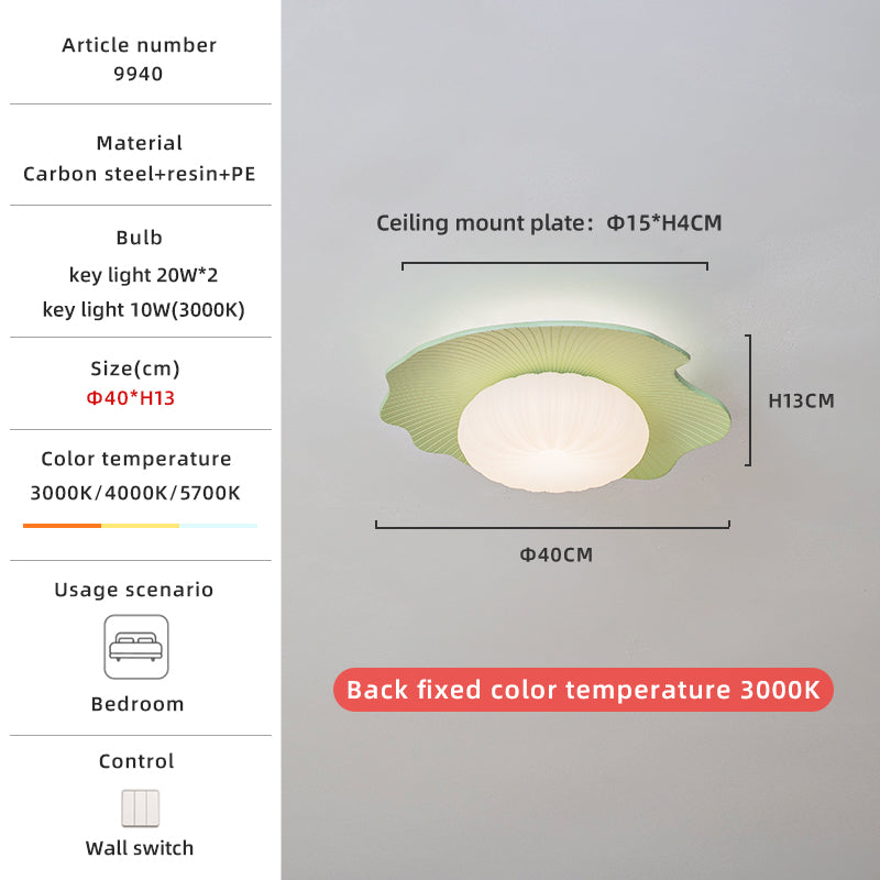 Green 40cm ceiling light