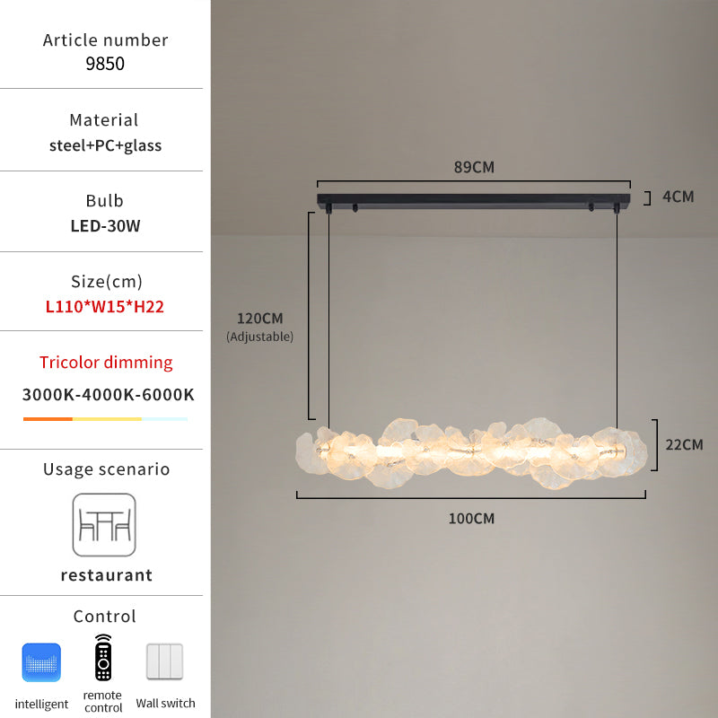 Lotus leaf chandelier dimensions