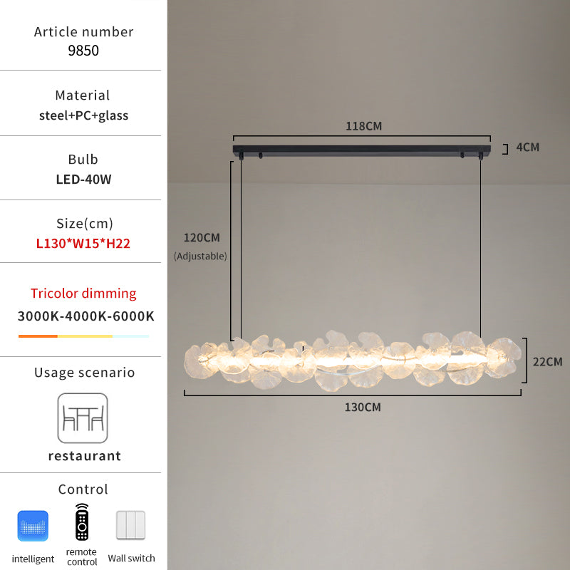 Lotus leaf chandelier dimensions