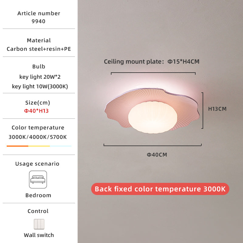 Pink 40cm ceiling light