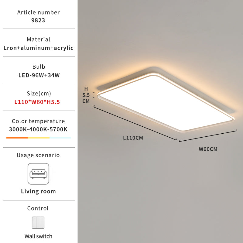 Modern White 35 1/2" Wide LED Ceiling Light no.9823