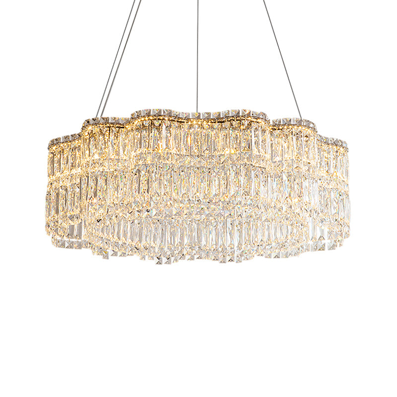 Tiered 3-Size Crystal Pendant Light Chandelier no.9631