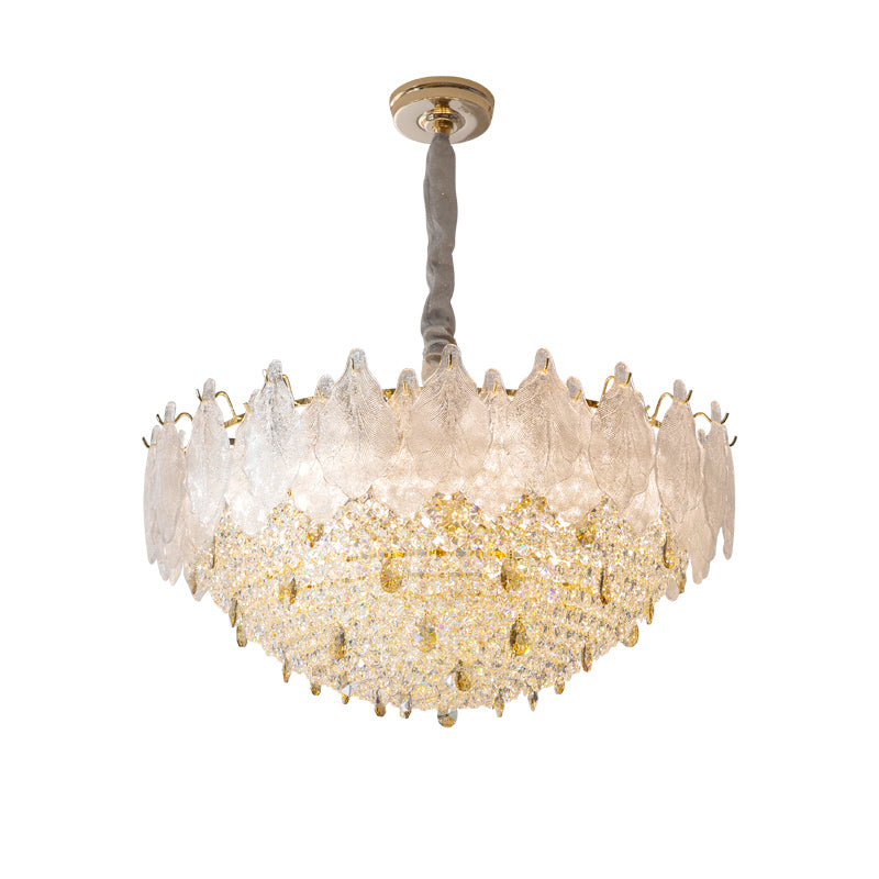 Luxury crystal chandelier  white background image