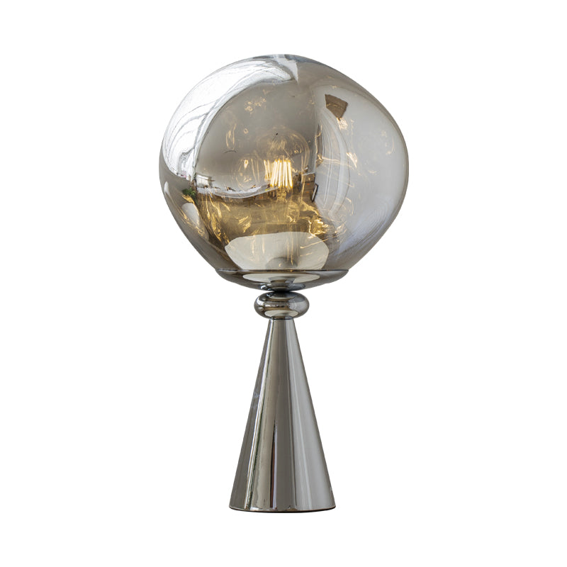 Crystal sphere bedside lamp  white background image