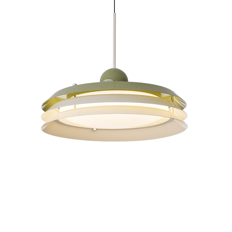 Frisbee  Modern Metal 2-Color Dome Pendant Light no.9819