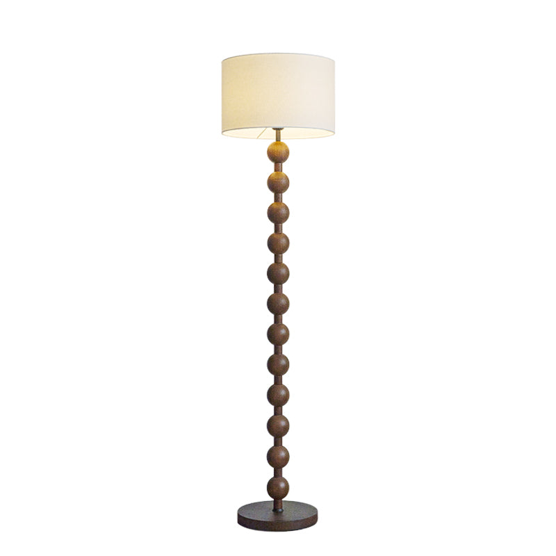 Vintage beaded floor lamp  white background image