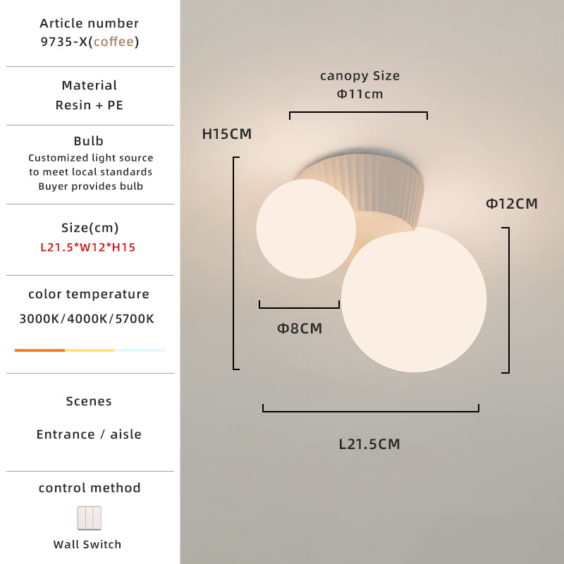 coffee cactus ceiling light specs.