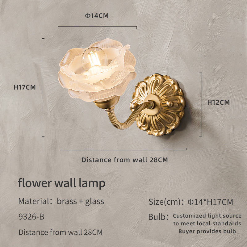 Floral Resin Sconce size