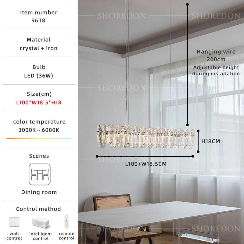 Chrome Crystal Chandelier - Modern Luxury Light 6-Sizes Available no.9618