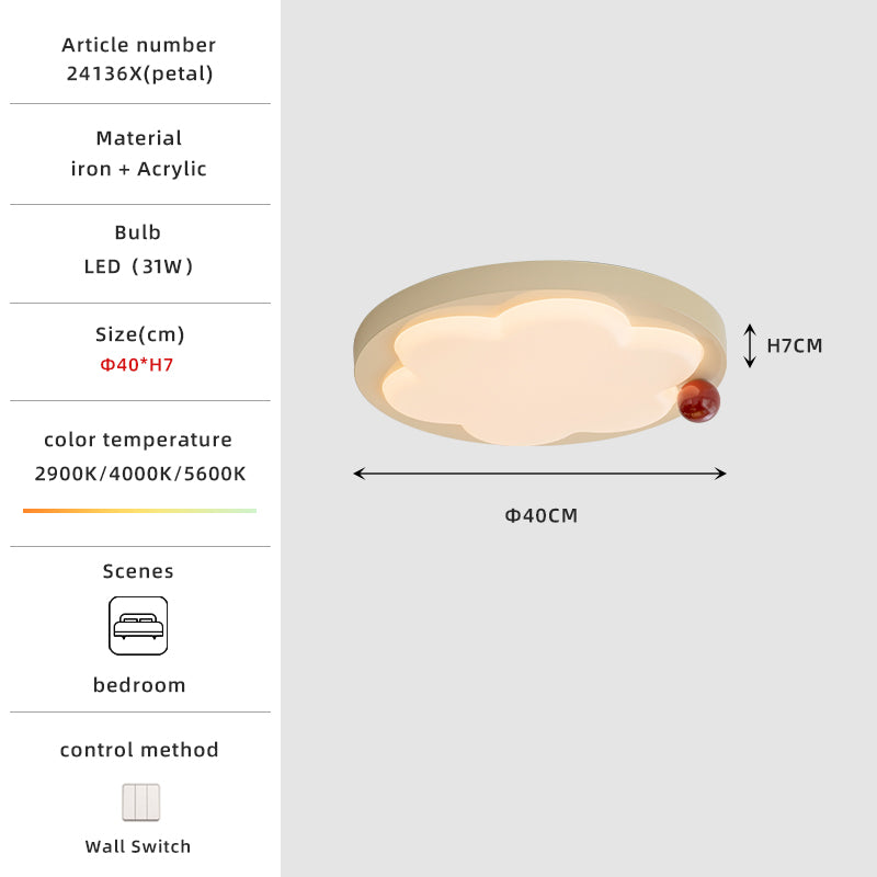 Petal ceiling light specs