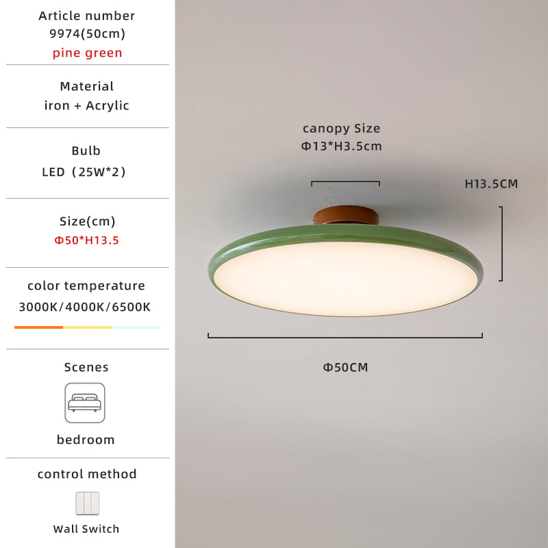 Pine green ceiling light 50cm