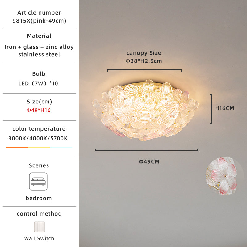 Small petal ceiling light specs