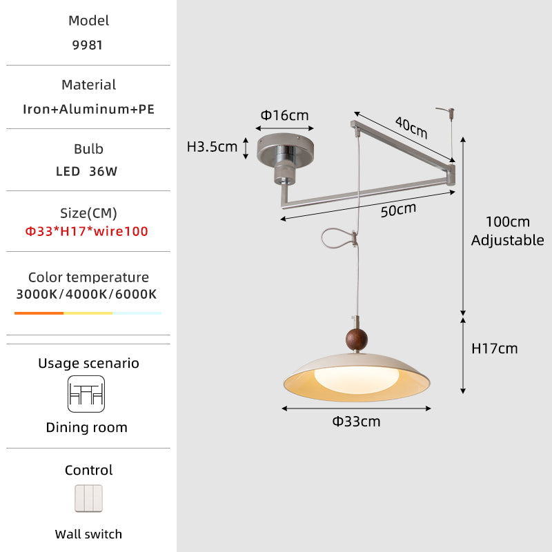 33cm adjustable dining chandelier